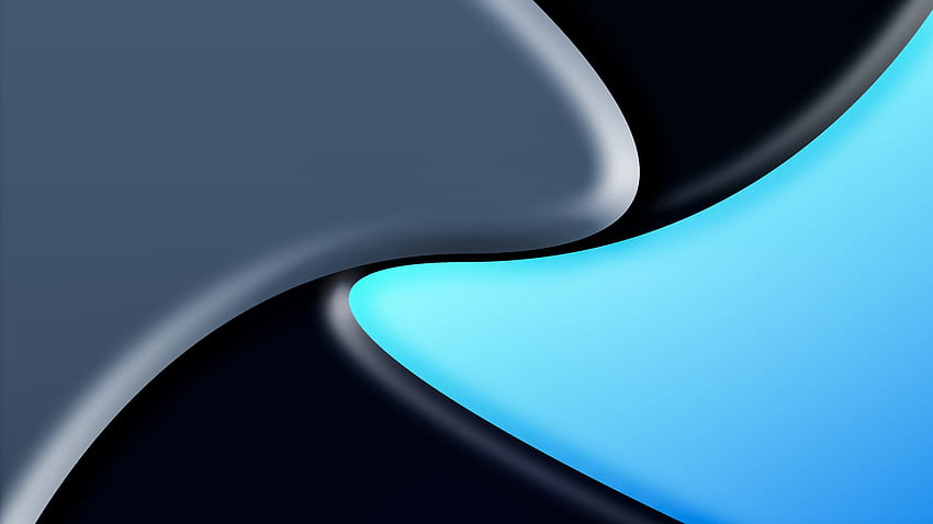 Formas, mezcla de colores azul-negro-gris, resumen fondo de pantalla