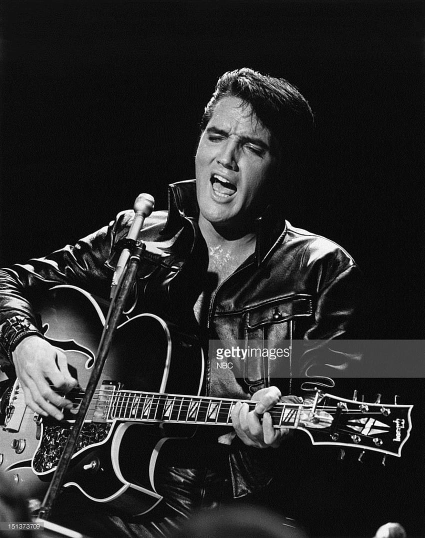 Elvis Presley podczas programu '68 Comeback Special w NBC. Elvis Presley, Elvis Presley, Elvis, Elvis 1969 Tapeta na telefon HD