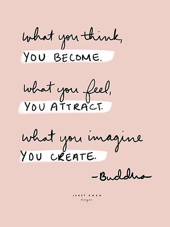 You become, you attract, you create buddha quotes. Rose and Marble ...