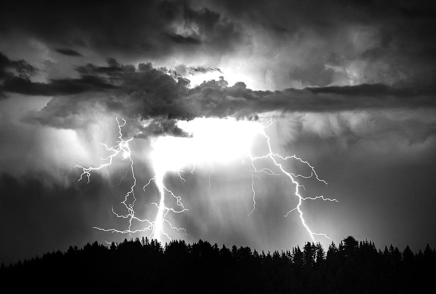 Sky: Storm Sky Thunderstorm Rain Nature Clouds Lightning New, 16 9 HD wallpaper