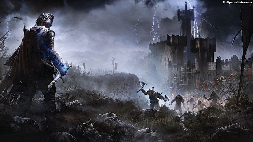 Middle Earth: Shadow Of Mordor And Background HD wallpaper