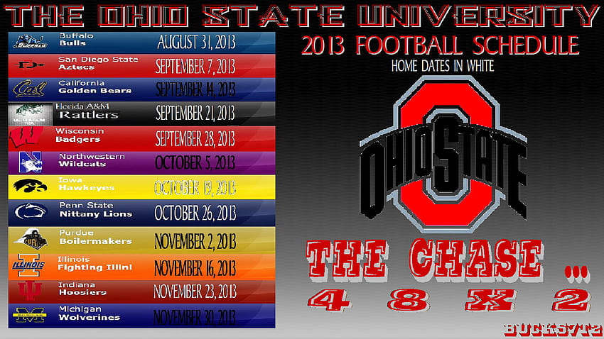 2022 Ohio State Football Schedule as Downloadable Wallpaper