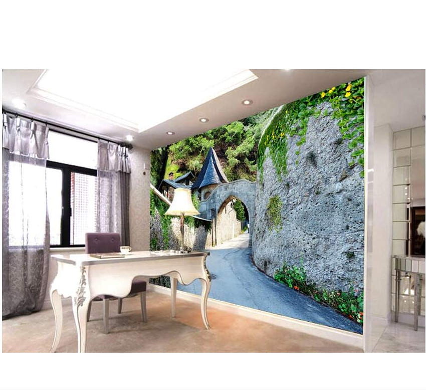 Hyf Mur Esthétique D'un Grand Château Peintures Murales Salon Chambre En Trois Dimensions, 350 * 250Cm: Amazon.ca: Outils et Bricolage Fond d'écran HD