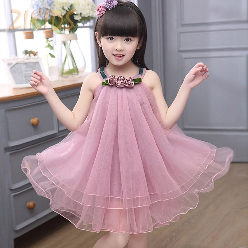 アリエクスプレス・コムは、女の子の服、かわいい韓国語のための子供の夏のドレスを購入します HD電話の壁紙