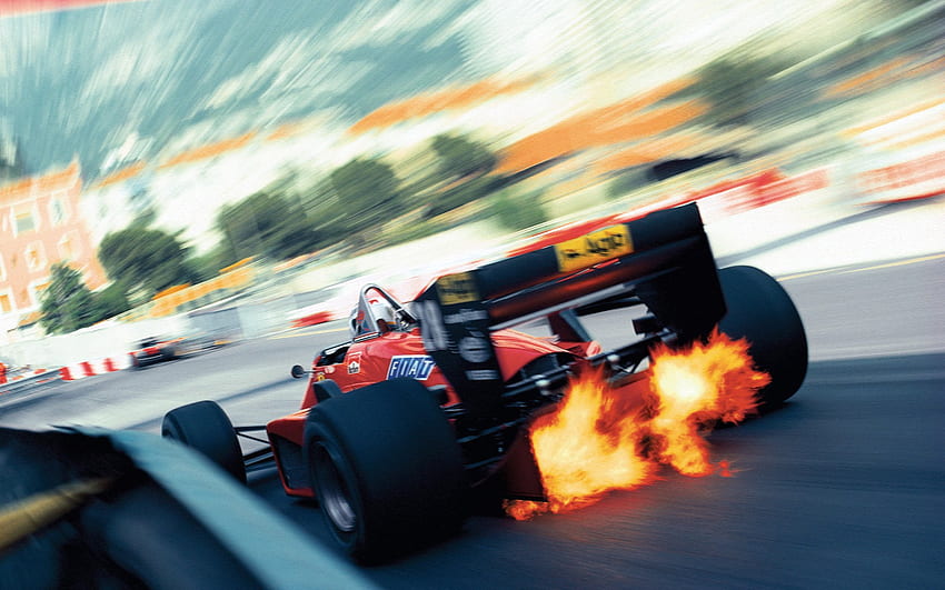 이 불타는 페라리 F1 자동차는 당신의 새로운 포뮬러 1입니다. HD 월페이퍼