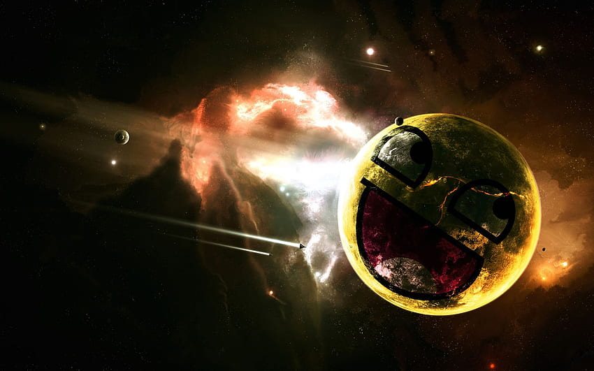 웃는 얼굴 혜성 HD 월페이퍼