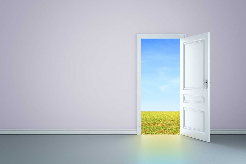 Offene Tür, Türöffnung HD-Hintergrundbild