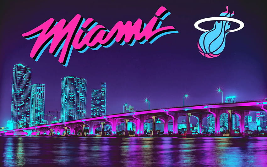 New Miami city Heatvice : heat, Miami Night HD wallpaper | Pxfuel