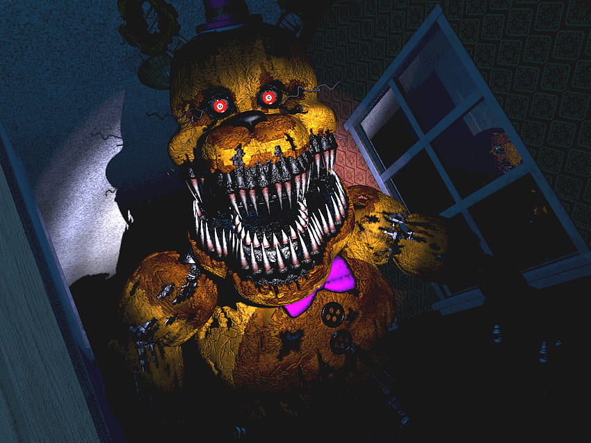 Download Nightmare Freddy FNAF4 Wallpaper