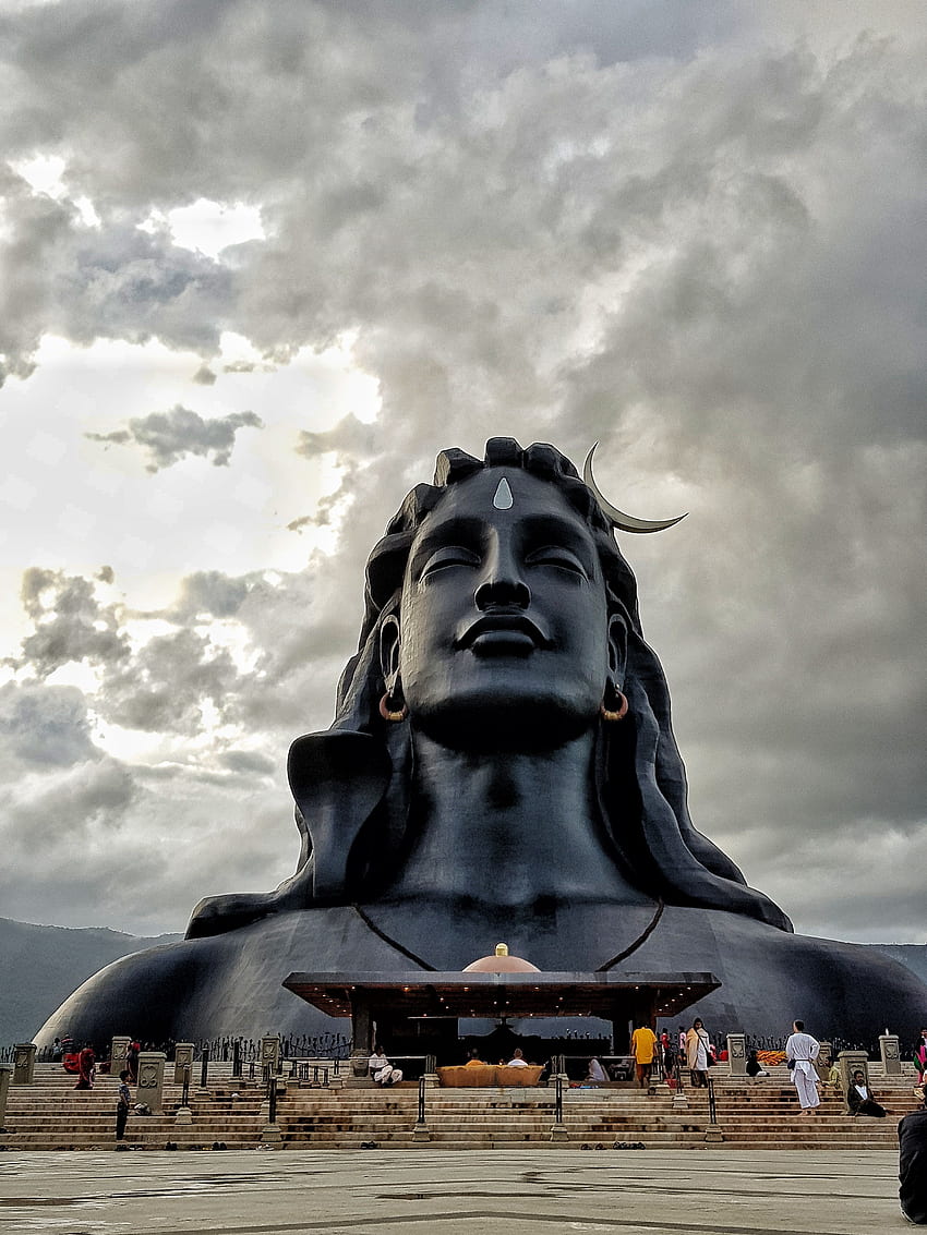 Shiva, o Adiyogi, o Primeiro Yogi. Senhor shiva, estátua do Senhor shiva, estátua de Shiva, Fundação Isha Papel de parede de celular HD