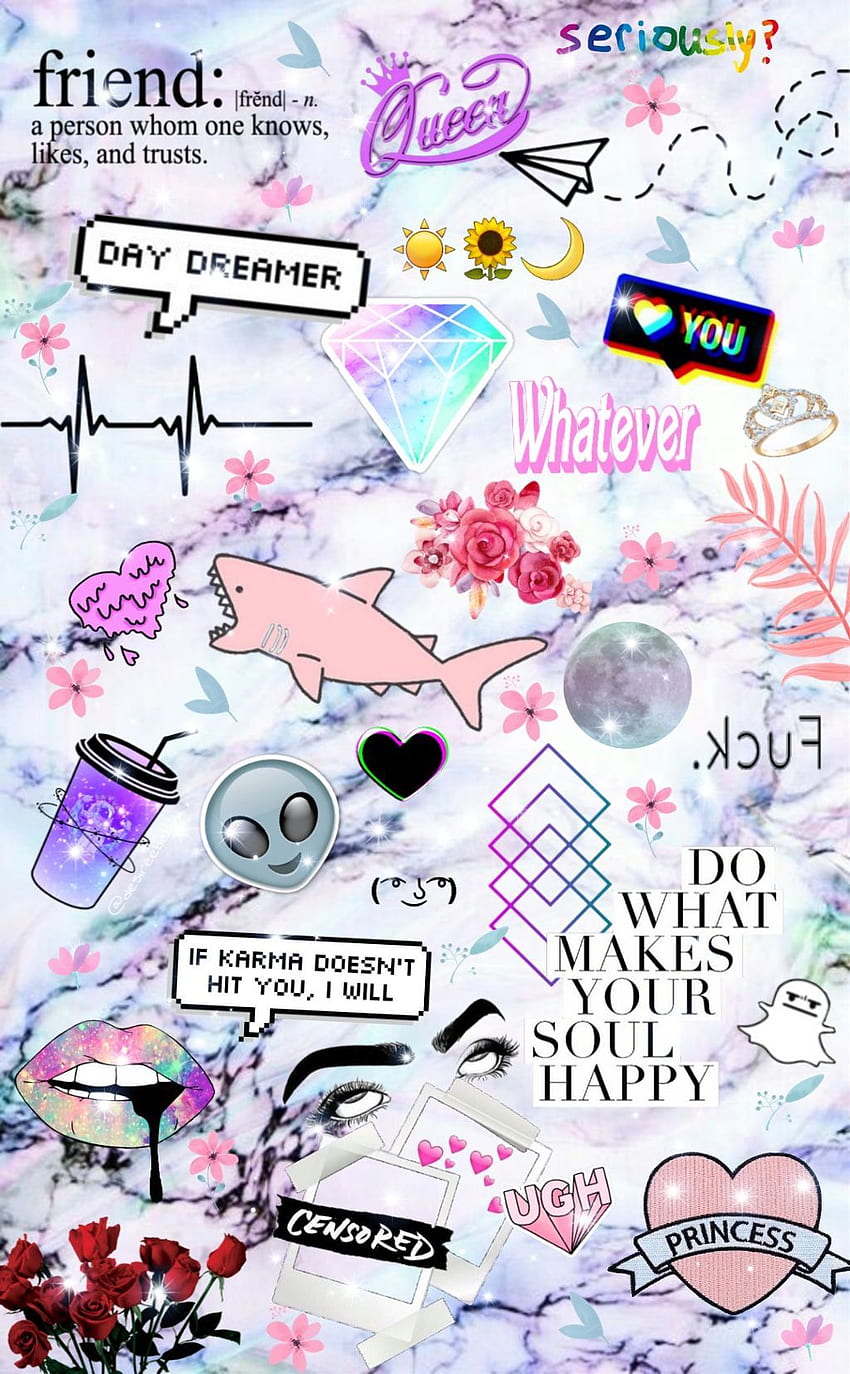 Toedit tumblr background girly ♤ Hope you, Girly Collage HD phone wallpaper  | Pxfuel