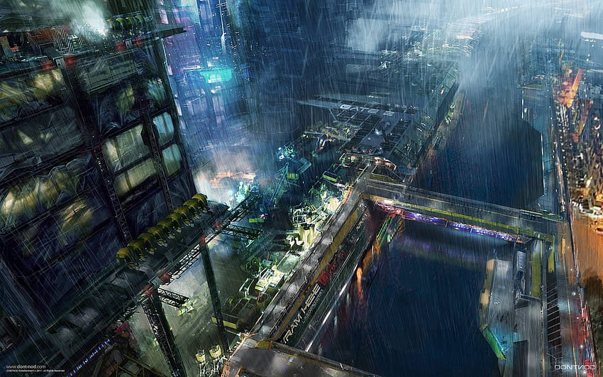 Cyberpunk Background. Futuristic city, Cyberpunk, Sci fi, Dystopian Future HD wallpaper