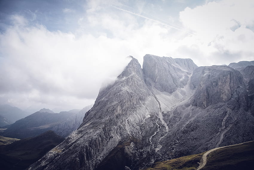 Nature, Mountains, Clouds, South Tyrol, Bolzano HD wallpaper