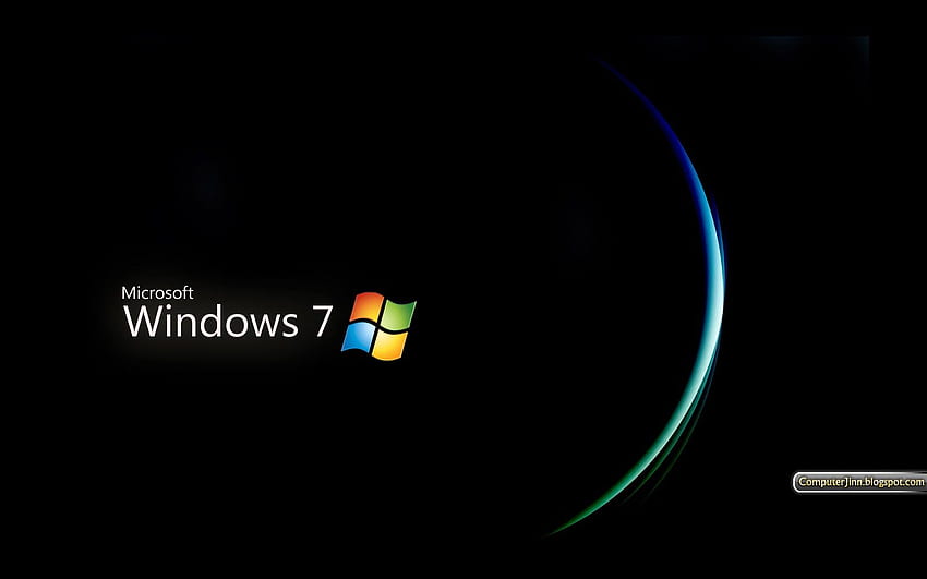 Windows 7 czarno-ciemny [] dla Twojego telefonu komórkowego i tabletu. Poznaj system Windows 7. Windows 7, Windows Seven Tapeta HD