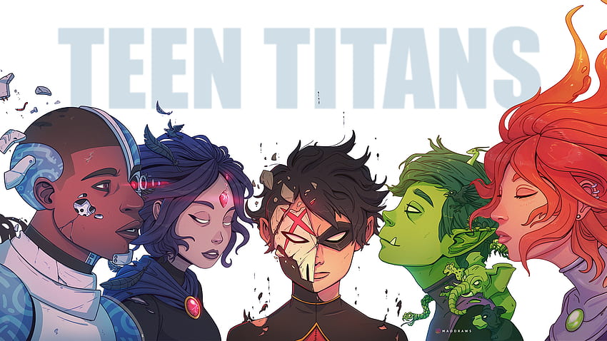 Teen Titans par moi ^^ - maodraws : teentitans, Teen Titans Logo Fond d'écran HD