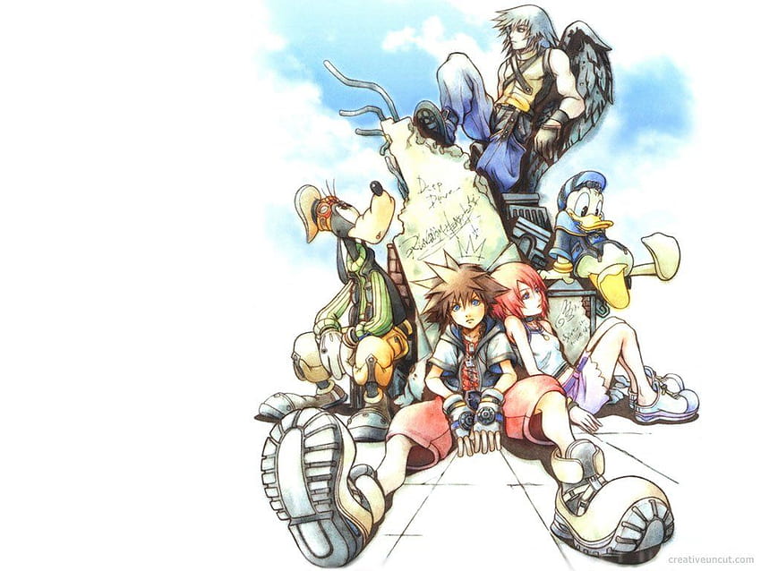 Kingdom Hearts และพื้นหลัง Kingdom Hearts Final Mix วอลล์เปเปอร์ HD