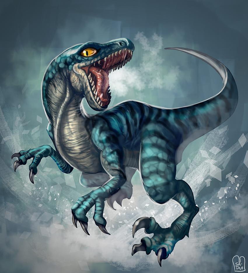 blue jurassic world, Velociraptor Blue HD phone wallpaper