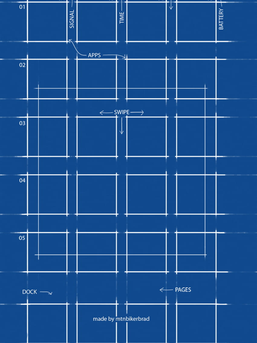 Official BluePrint for iOS 7 Parallax by mtnbikerbrad on [] for your , Mobile & Tablet. Explore iPhone 6 Blueprint . iPhone 6 Blueprint Lockscreen HD phone wallpaper