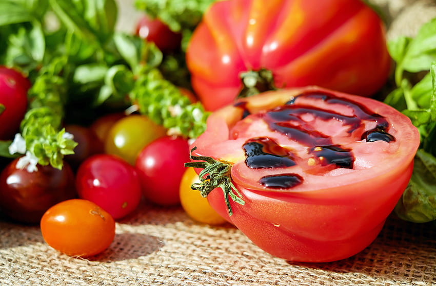 Храна, зеленчуци, домати, домат, сос HD тапет
