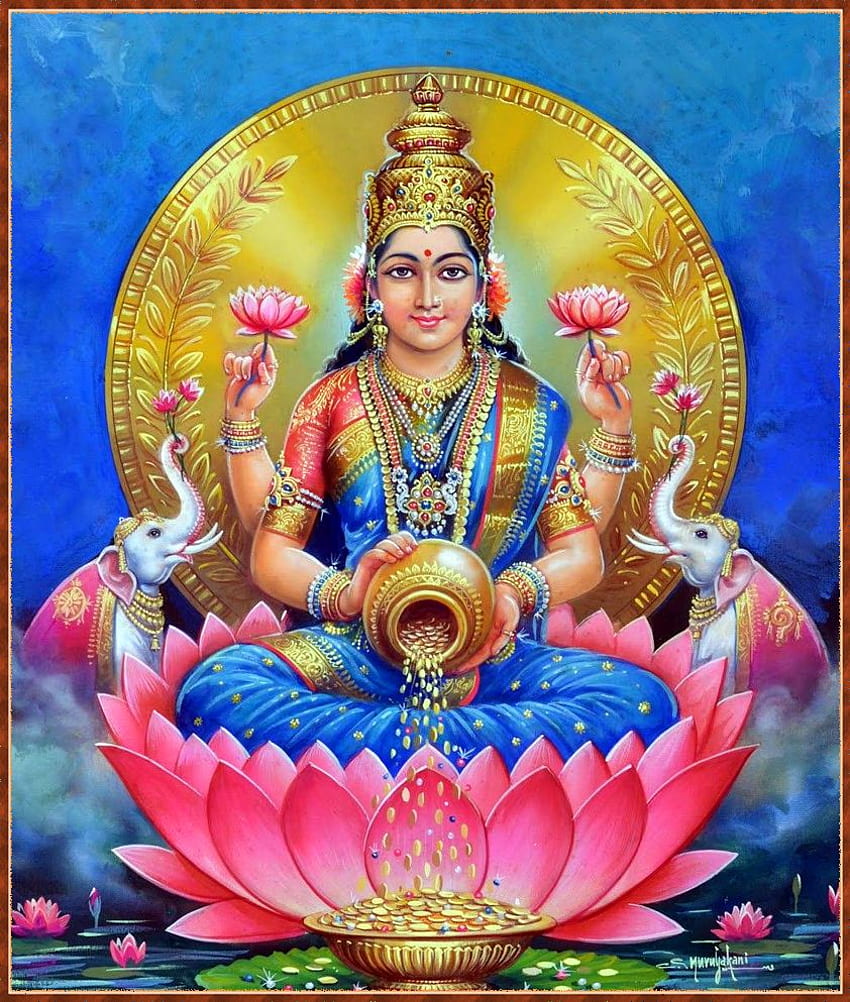 SHRI LAKSHMI DEVI ॐ ideas in 2021. devi, lakshmi , goddess lakshmi, Laxmi Devi HD phone wallpaper