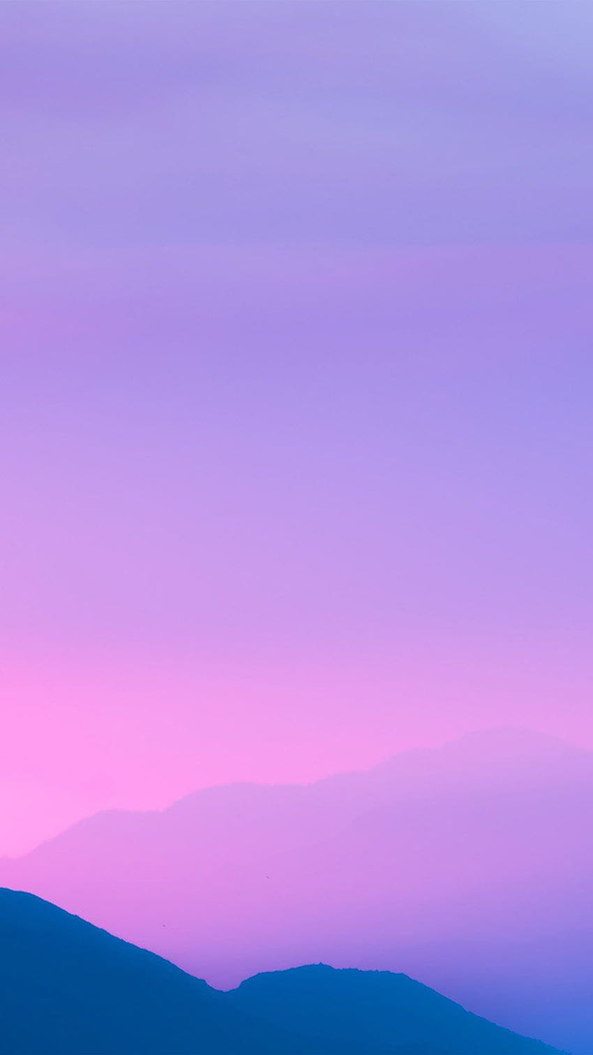 、黄と紫の夕日 HD電話の壁紙