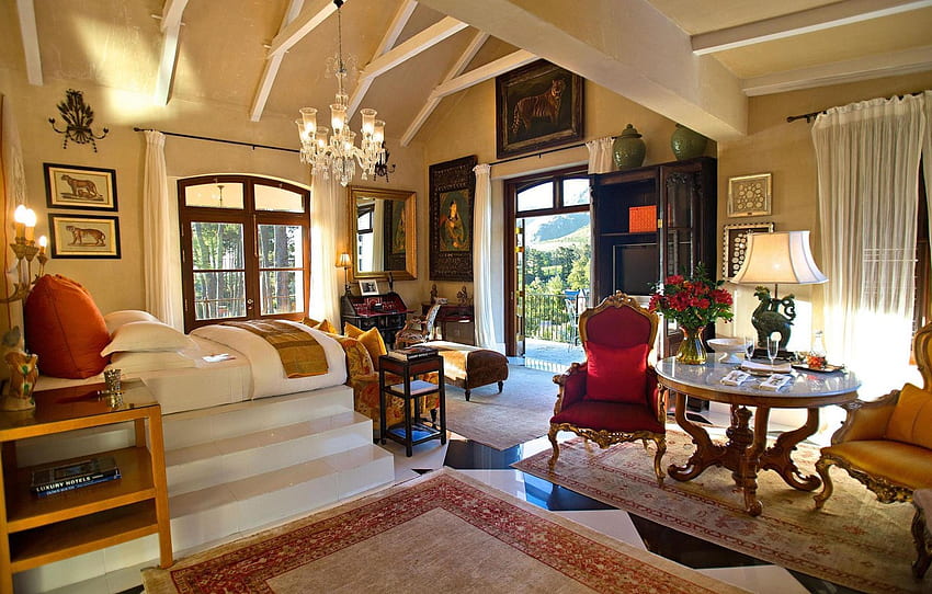room, interior, bedroom, luxury hotel for , section интерьеÑ, Luxury Room HD wallpaper