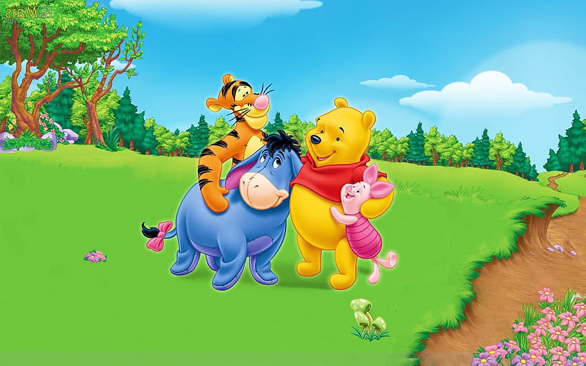 : Winnie The Pooh Piglet Tigar Eeyore Kanga HD wallpaper