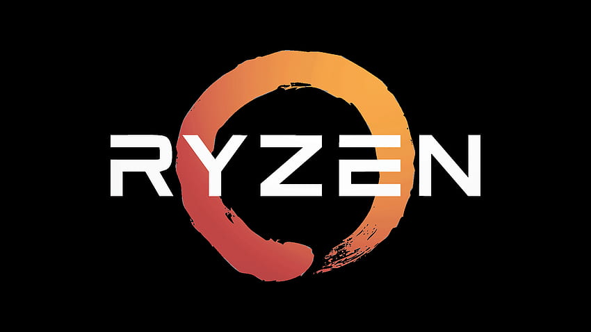 Прозрачен фон Въртящо се лого на RYZEN, AMD Ryzen 7 HD тапет