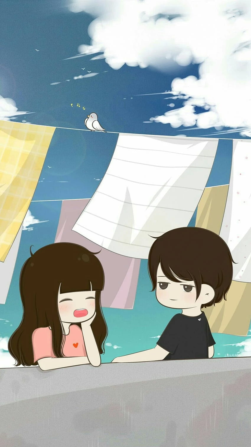 Cute cartoon love couple HD wallpapers | Pxfuel