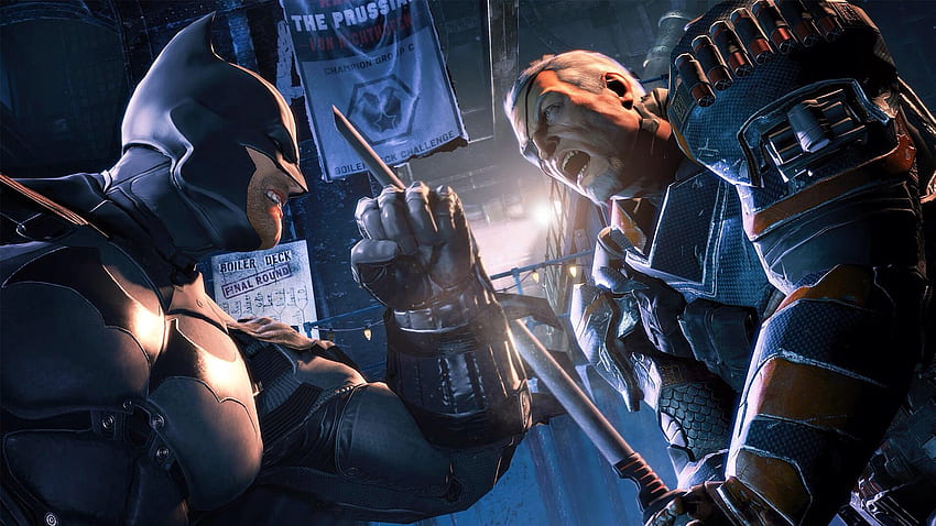 Batman Arkham Origins Deathstroke Vs Batman - - , Deathstroke Batman HD  wallpaper | Pxfuel