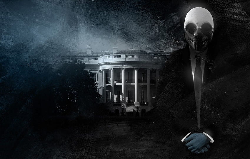 Mask, Wolf, The white house, Overkill Software, PAYDAY 2 HD wallpaper