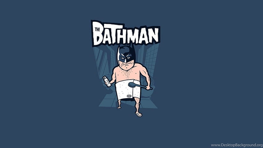 Latar Belakang Lucu Kartun Batman, Batman Gila Wallpaper HD