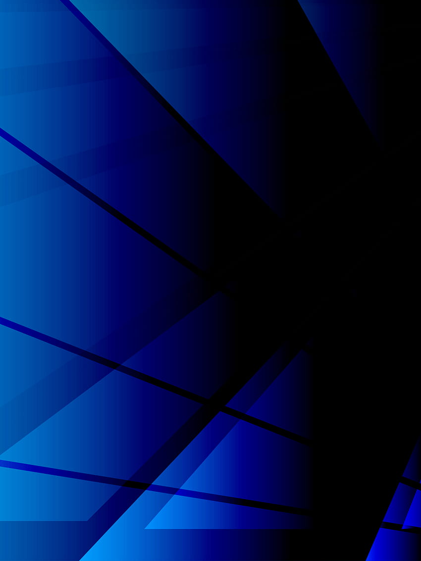 Triangle Geometric Blue Amoled Art Resolution , Artist , , and Background - Den HD phone wallpaper