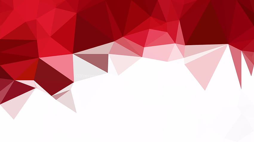 Kühle graue und rote Polygon-Zusammenfassung HD-Hintergrundbild