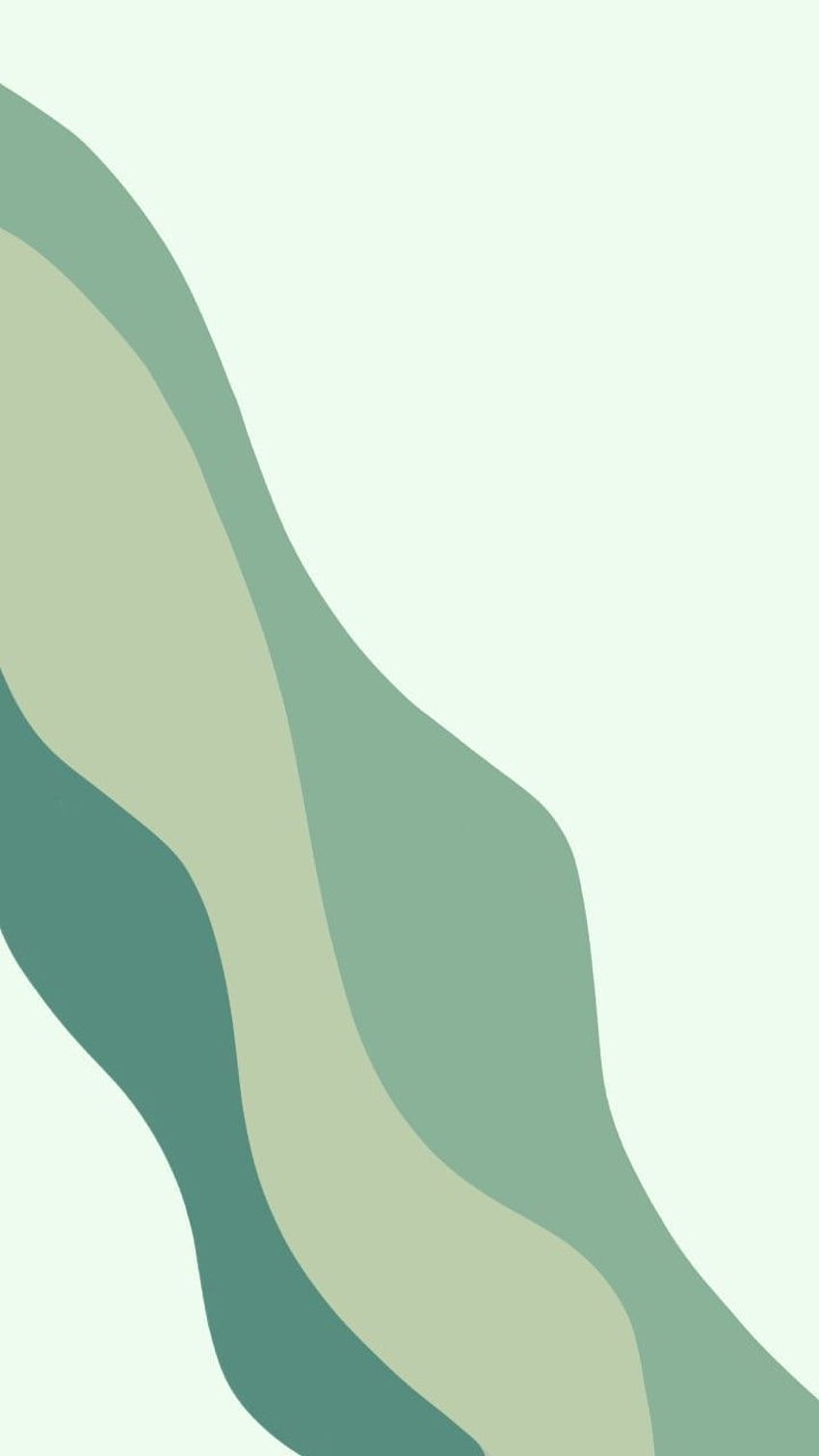 verde. Verde, Iphone simple, Diseño abstracto, Estética minimalista verde fondo de pantalla del teléfono