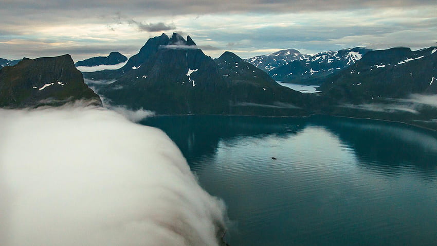 Skyfall. View from Mt. Segla, Senja, Norway [OC] [] : OfNorway HD wallpaper