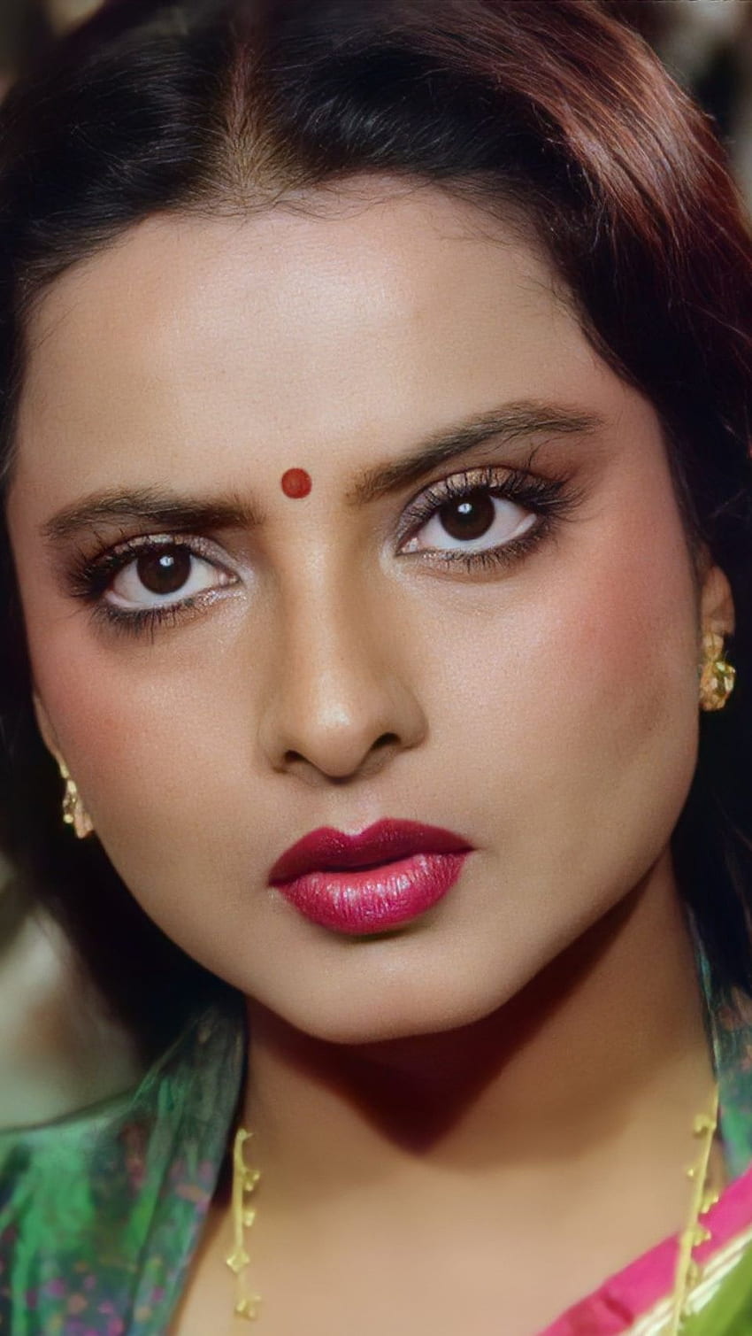 Rekha, Bollywood-Schauspielerin, Vintage HD-Handy-Hintergrundbild