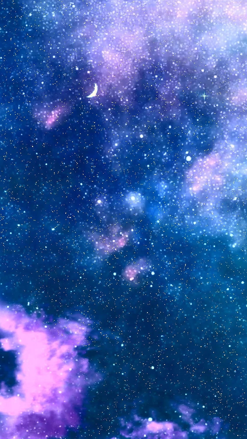 Galaxy estetica, spazio blu Sfondo del telefono HD