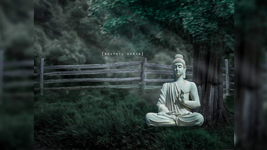 Realización de la manipulación del Señor Buda .. paz, Budismo Paz fondo de pantalla