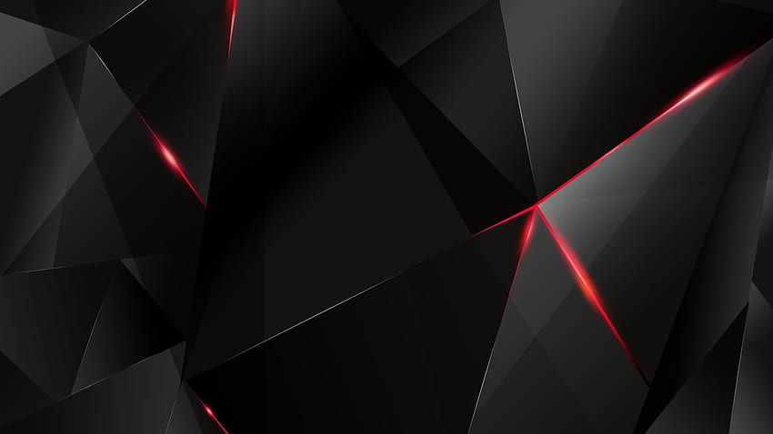 Pecahan merah hitam, Chrome Alienware Wallpaper HD
