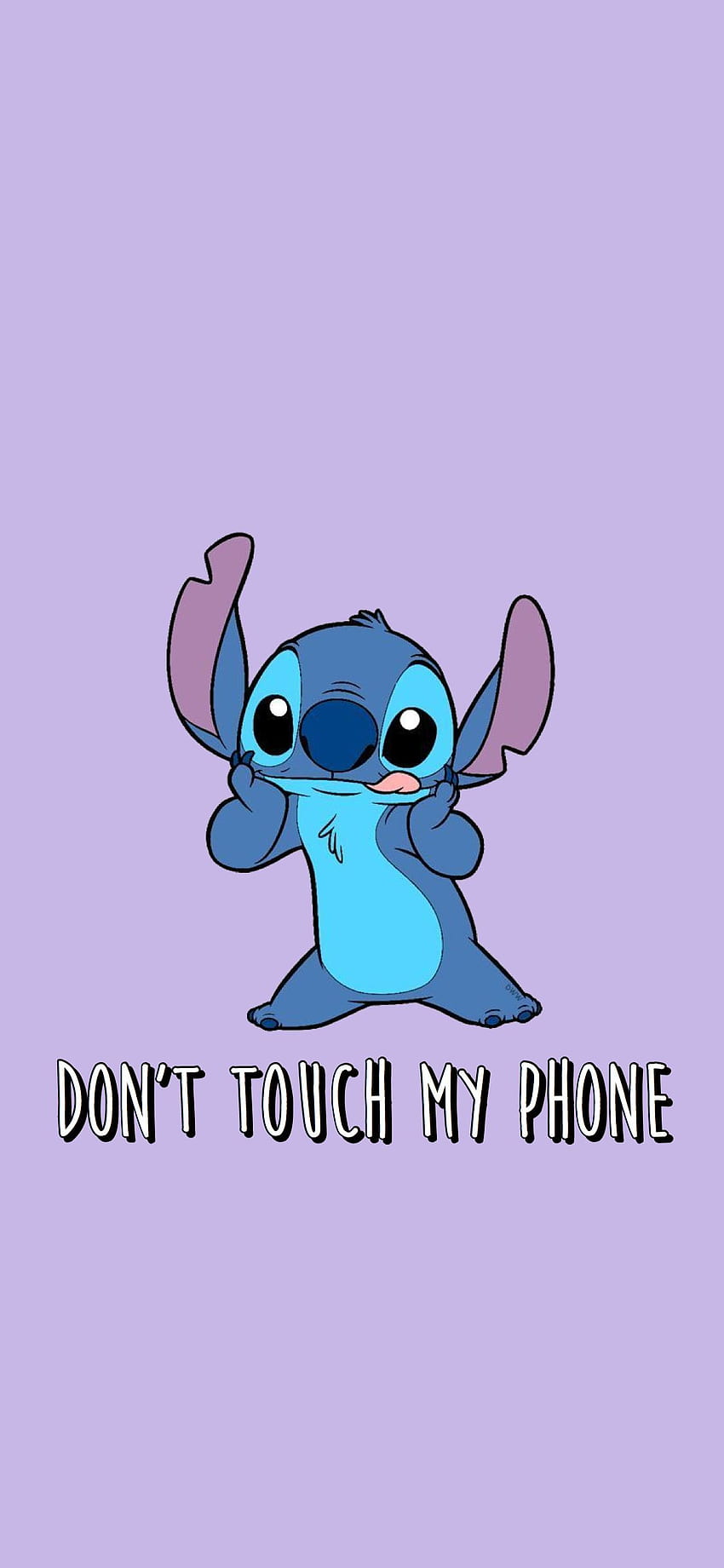 Cute Stitch, elektrik mavisi, yüz ifadesi HD telefon duvar kağıdı