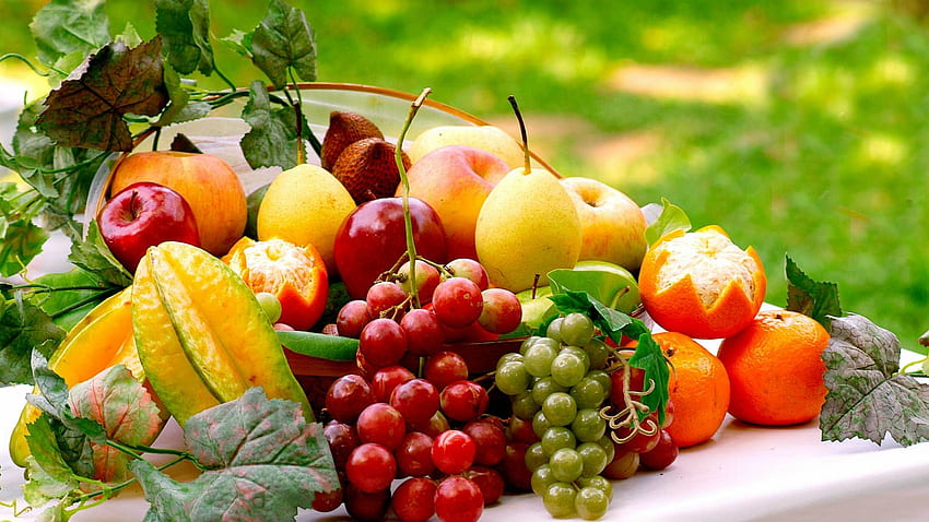 果物と野菜 。 最高の背景、かわいい野菜 高画質の壁紙