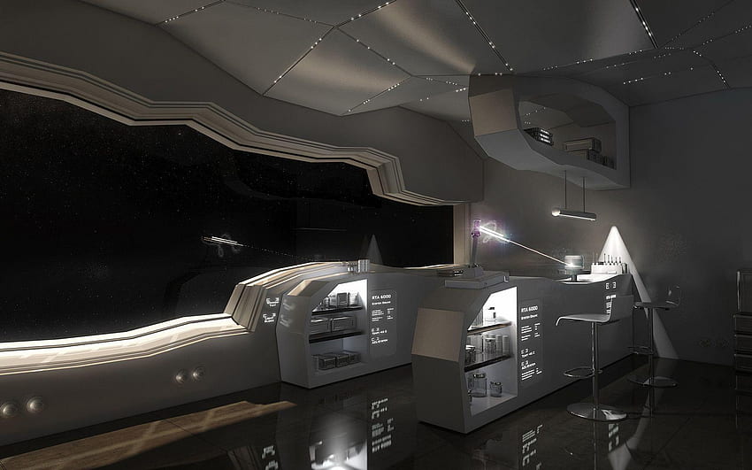 Inside Spaceship, Future Spaceship HD wallpaper