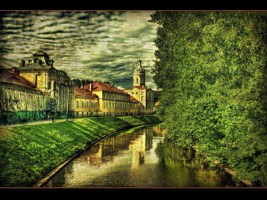 Kanal, Fluss HD-Hintergrundbild