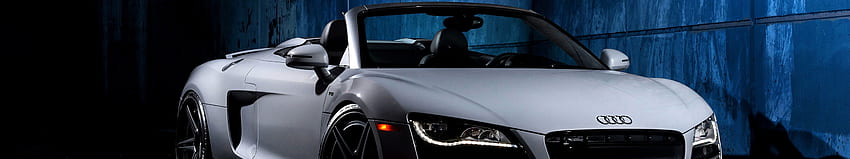 car, Triple Screen, Audi R8, Audi R8 Spyder / and Mobile Background, 5760X1080 Car HD wallpaper