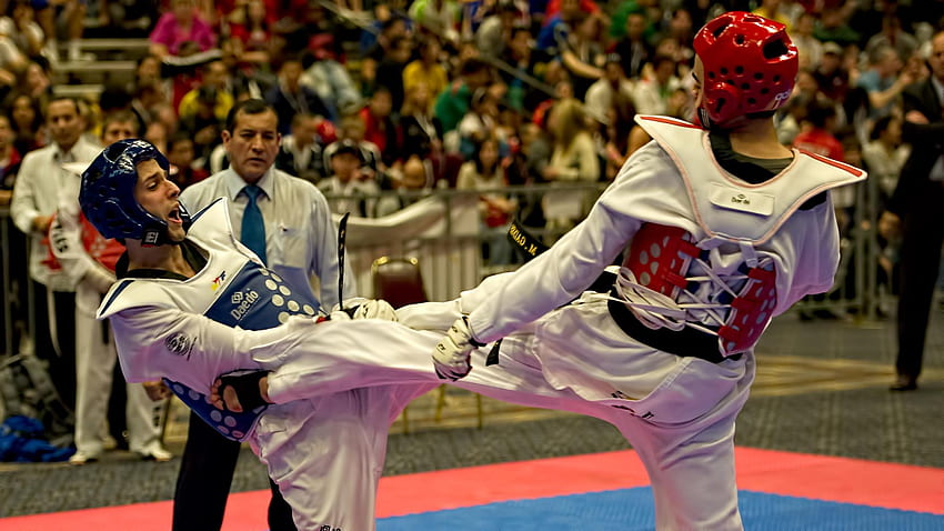 Competitors, Sparring Taekwondo HD wallpaper