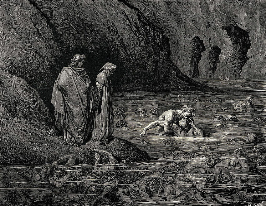 Gustav Dore. Gustave Doré, Les arts, Enfer de Dante HD-Hintergrundbild