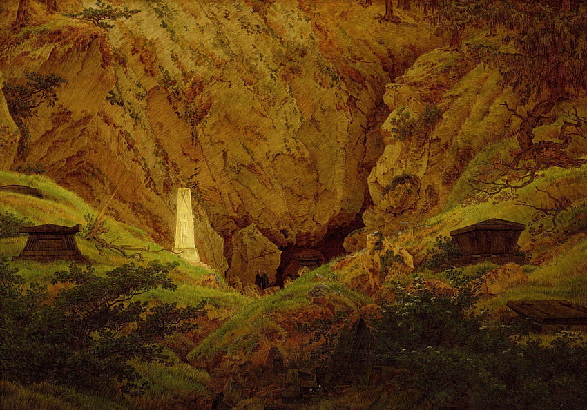 painting, Landscape, Caspar David Friedrich HD wallpaper