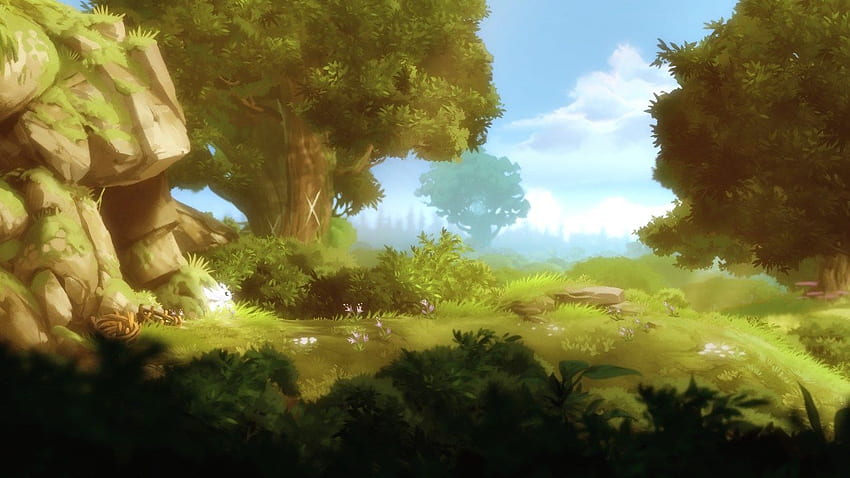 Floresta dos desenhos animados - , Fundo da floresta dos desenhos animados no morcego, Árvore dos desenhos animados papel de parede HD