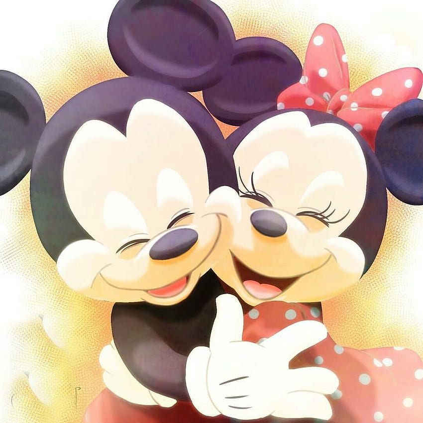 Mickey & Minnie giving a big hug as their love is very strong. My, Mickey  Mouse and Minnie in Love HD phone wallpaper | Pxfuel
